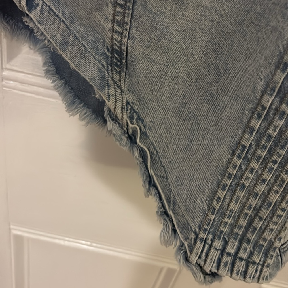 We The Free Faded Blue Denim Top - Picture 6 of 9